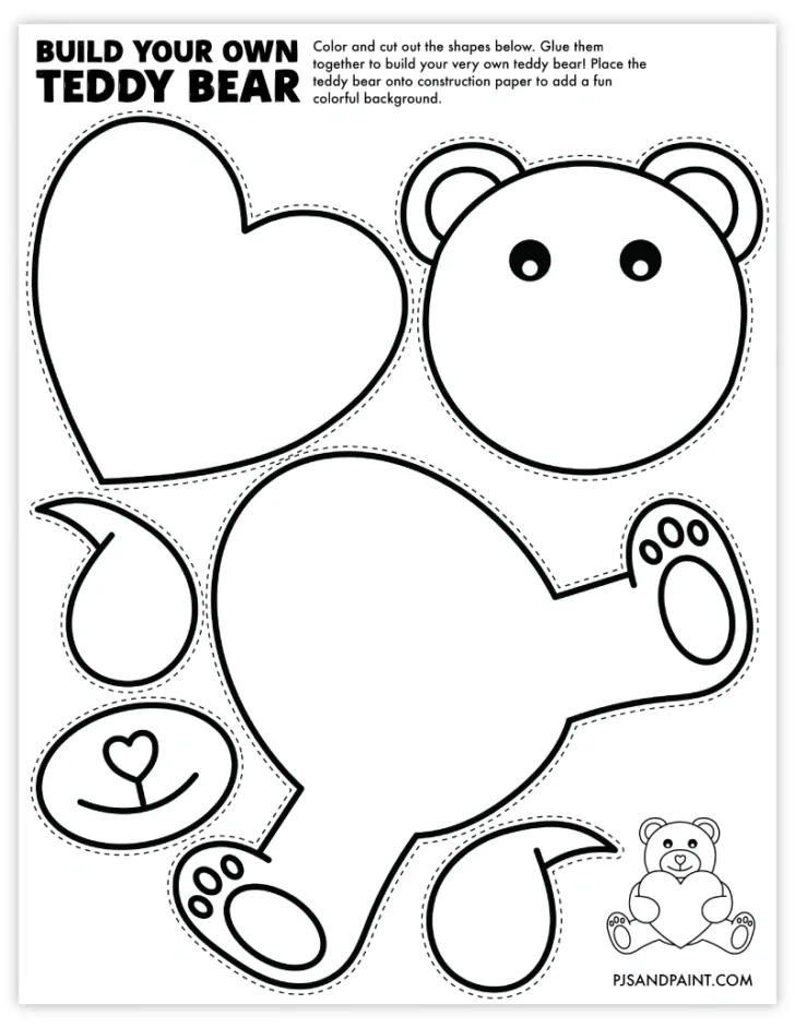 Free Printable Teddy Bear Template
