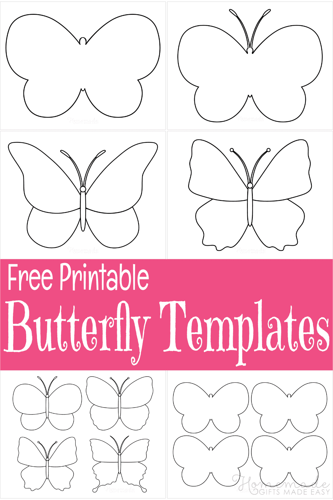 Free Printable Butterfly Templates &amp;amp; Outlines with Free Printable Large Butterfly Template