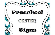 Free Printable Center Signs with Preschool Center Labels Free Printable