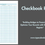 Free Printable Checkbook Register Templates [Pdf, Excel] Intended For Free Printable Checkbook Register Template