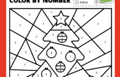 Free Printable Christmas Colornumber Worksheet – Pjs And Paint in Free Printable Color By Number Christmas