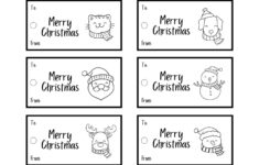 Free Printable Christmas Gift Tags | Parties Made Personal with Free Printable Christmas Tags Black And White