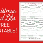 Free Printable Christmas Mad Libs (Hilarious Holiday Fun!) Within Free Printable Christmas Mad Libs
