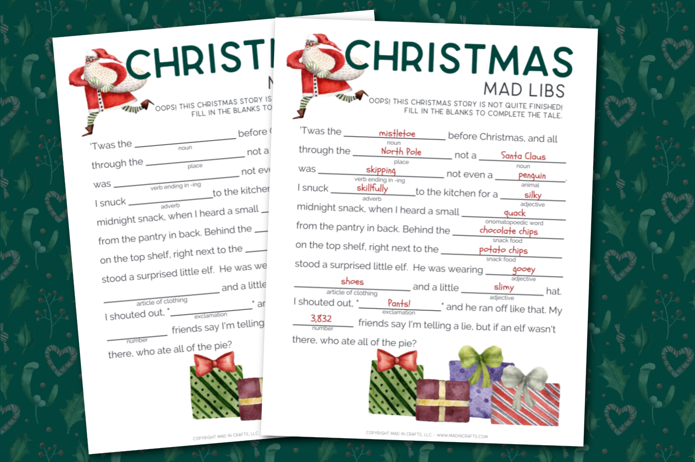 Free Printable Christmas Mad Libs Printables Mad In Crafts in Free Printable Christmas Mad Libs