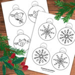 Free Printable Christmas Ornament Coloring Pages In Free Printable Ornament Coloring Pages