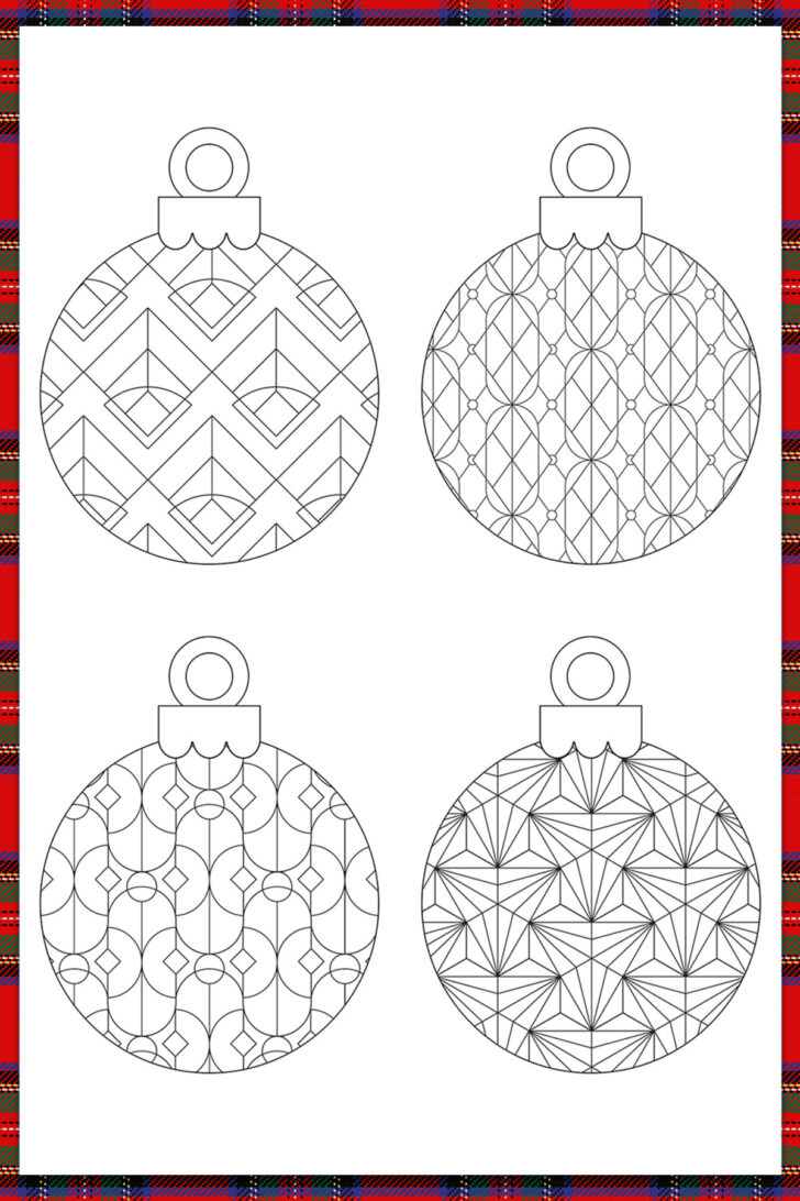 Free Printable Templates Christmas Ornaments