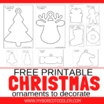Free Printable Christmas Ornaments To Decorate   My Bored Toddler For Free Printable Printable Christmas Templates