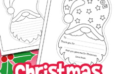 Free Printable Christmas Thank You Notes For Kids - Walkingthe Way in Free Printable Thank You Cards For Christmas