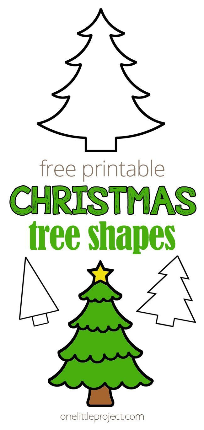 Free Printable Xmas Tree Template