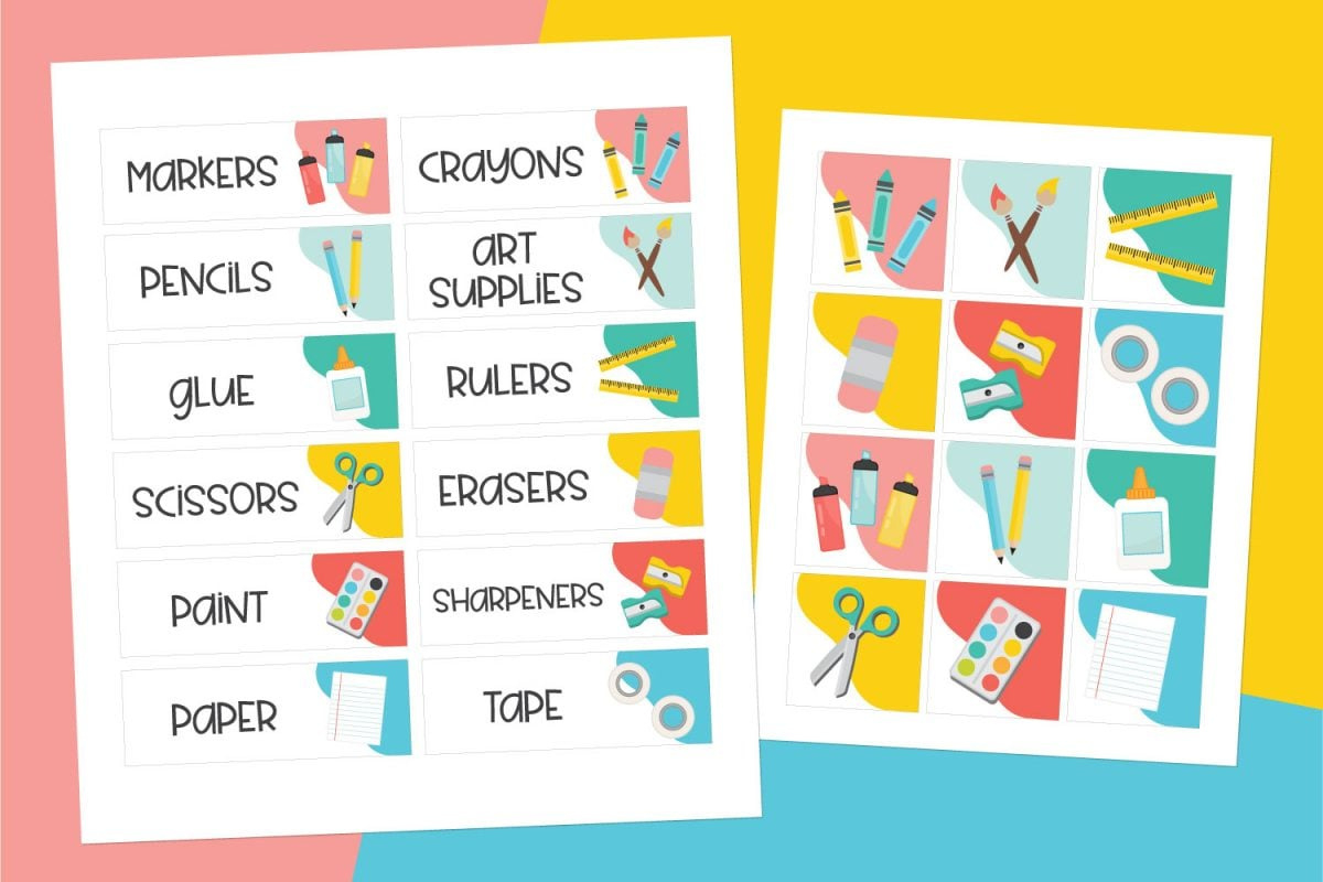 Free Printable Classroom School Supply Labels - Hey, Let&amp;#039;S Make Stuff within School Supply Labels Printable Free