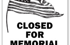 Free Printable Closed For Memorial Day Sign Set for Free Printable Memorial Day Closed Signs