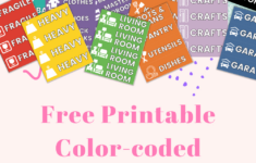 Free Printable Color-Coded Moving Labels: Make Your Move Easier intended for Printable Moving Labels For Boxes