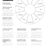 Free Printable Color Wheel Templates Regarding Free Printable Color Wheel Worksheet
