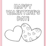 Free Printable Coloring Valentines Day Cards For Kids Within Free Printable Valentine'S Day Cards To Color