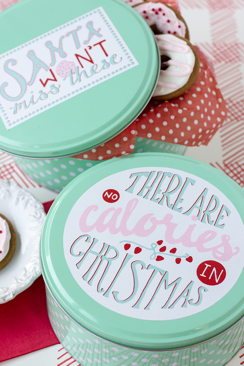 Free Printable Cookie Tin Labels For Christmas with Free Printable Christmas Cookie Labels
