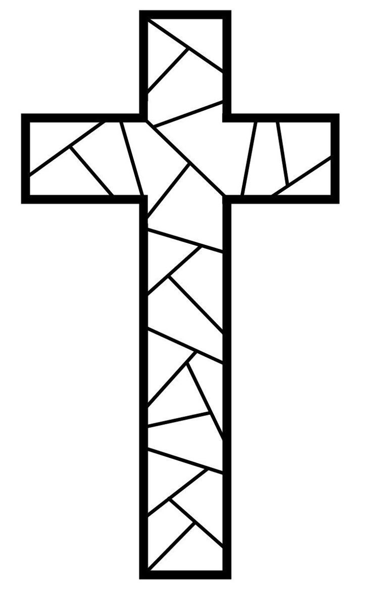 Free Printable Cross Coloring Pages within Free Printable Stained Glass Cross Patterns