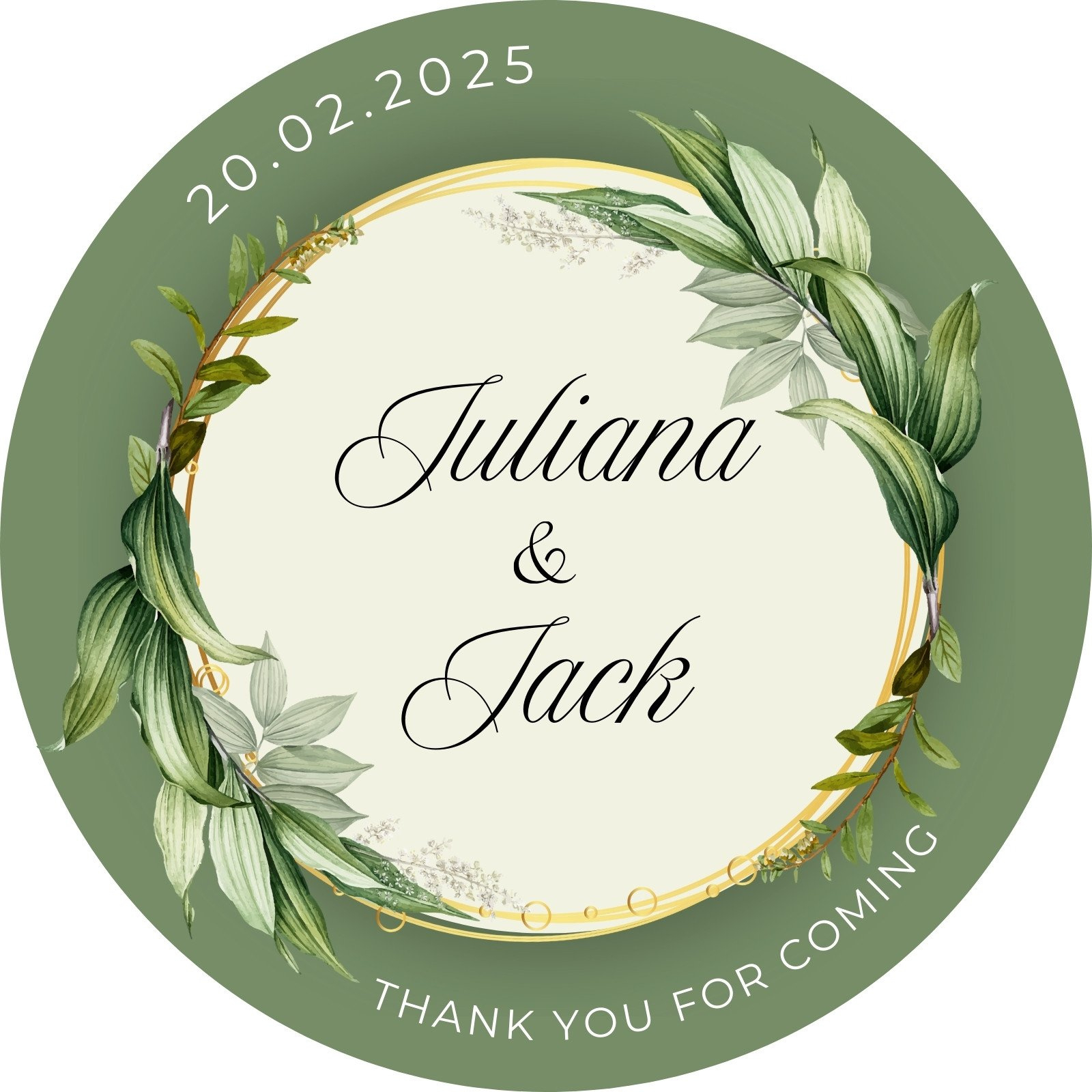 Free Printable, Customizable Wedding Label Templates | Canva with regard to Simple Green Printable Label