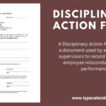 Free Printable Disciplinary Action Form Templates [Word, Pdf] In Free Printable Disciplinary Action Form