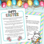 Free Printable Easter Bunny Letter   4 Letter Templates For Kids! Within Free Printable Letters From The Easter Bunny