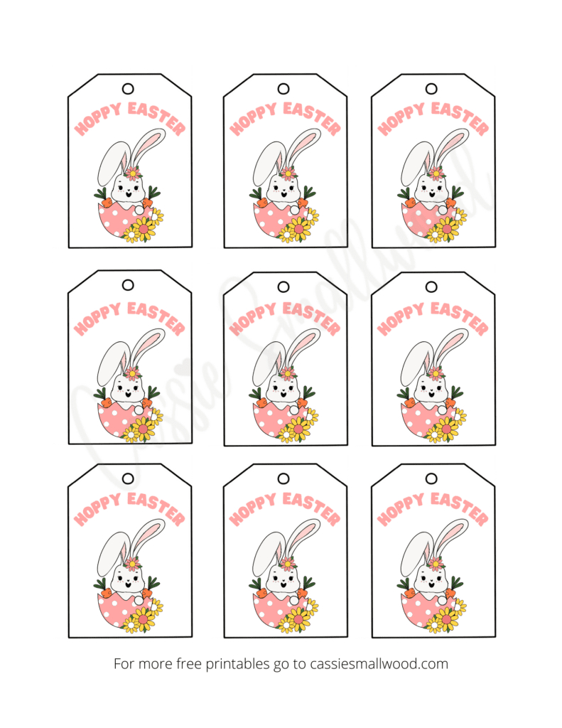 Free Printable Easter Tags {20 Unique Designs} - Cassie Smallwood in Free Printable Easter Labels