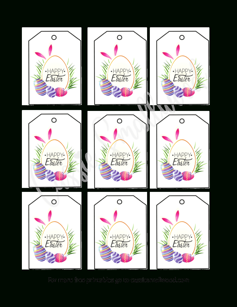 Free Printable Easter Tags {20 Unique Designs} - Cassie Smallwood in Free Printable Easter Labels