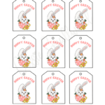 Free Printable Easter Tags {20 Unique Designs}   Cassie Smallwood Throughout Free Easter Labels Printable