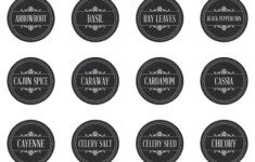 Free Printable Farmhouse Herb And Spice Labels - The Cottage Market for Printable Spice Labels Free Download