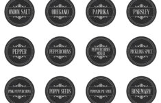 Free Printable Farmhouse Herb And Spice Labels – The Cottage Market with Spices Labels Printable
