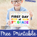 Free Printable First Day Of School Signs 2025 26   Happiness Is In Free Printable First Day Of Kindergarten Sign