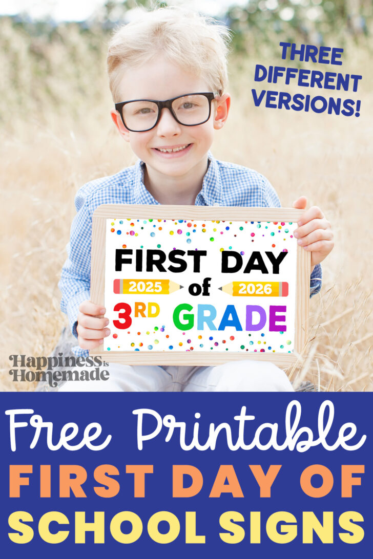 Free Printable First Day of Kindergarten Sign
