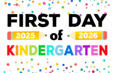 Free Printable First Day Of School Signs 2025-26 - Happiness Is regarding Free Printable First Day Of School Sign Printable
