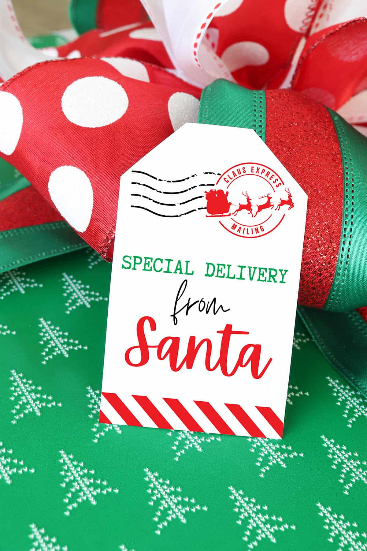 Free Printable &amp;quot;From Santa&amp;quot; Gift Tags For Christmas - Aubree Originals pertaining to Free Printable Gift Tags From Santa