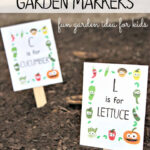 Free Printable Garden Markers Your Kids Will Love | Sunny Day Family Within Free Printable Vegetable Label
