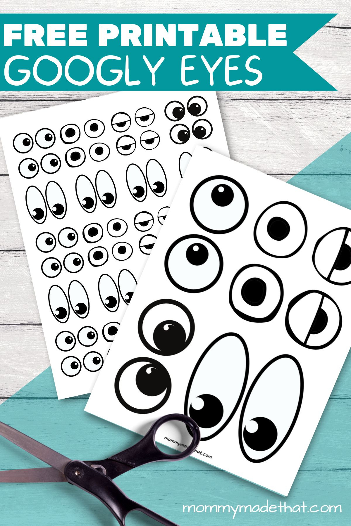 Free Printable Googly Eyes (Tons Of Sizes!) in Free Printable Eyes For Crafts