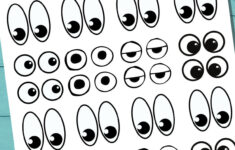 Free Printable Googly Eyes (Tons Of Sizes!) with Free Printable Eyes For Crafts