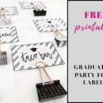 Free Printable Graduation Party Food Labels  Sophia Lee Pertaining To Food Labels For Party Printable