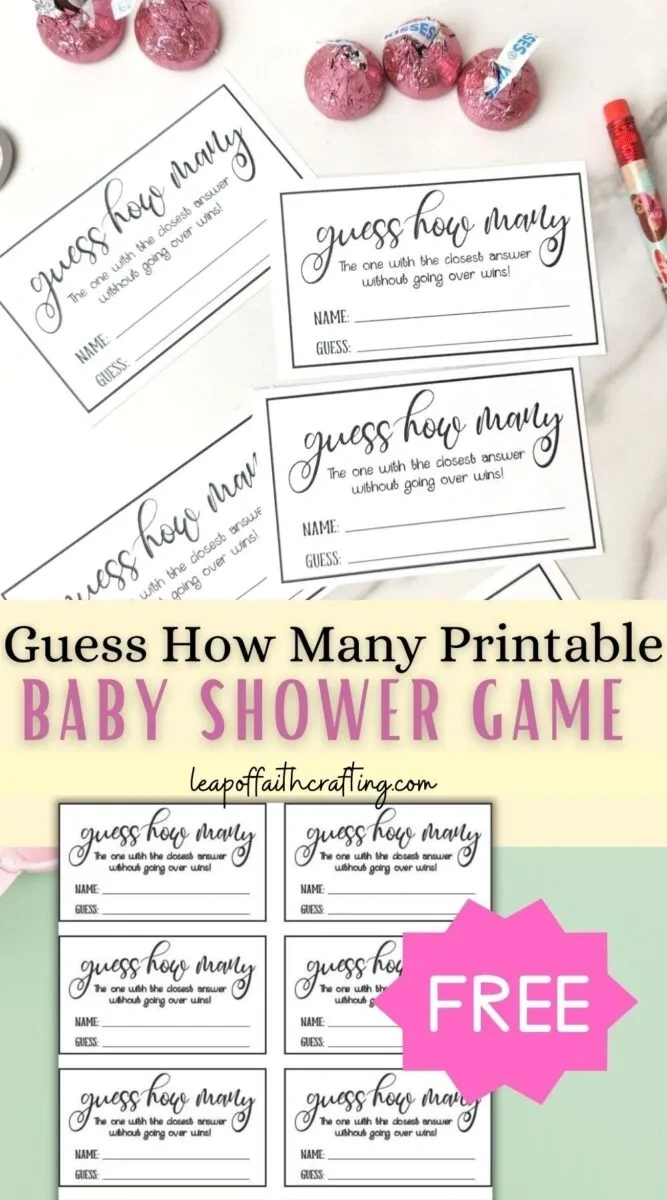 Free Printable Guess How Many Printable Sheet! - Leap Of Faith in Free Printable Guess How Many Printable Sheet