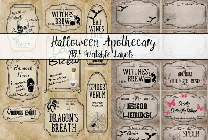 Free Printable Labels For Halloween