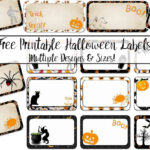 Free Printable Halloween Labels: Multiple Sizes, Multiple Designs Regarding Free Printable Blank Halloween Labels