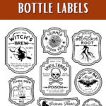 Free Printable Halloween Potion Bottle Labels Pertaining To Halloween Labels For Bottles Printable Free