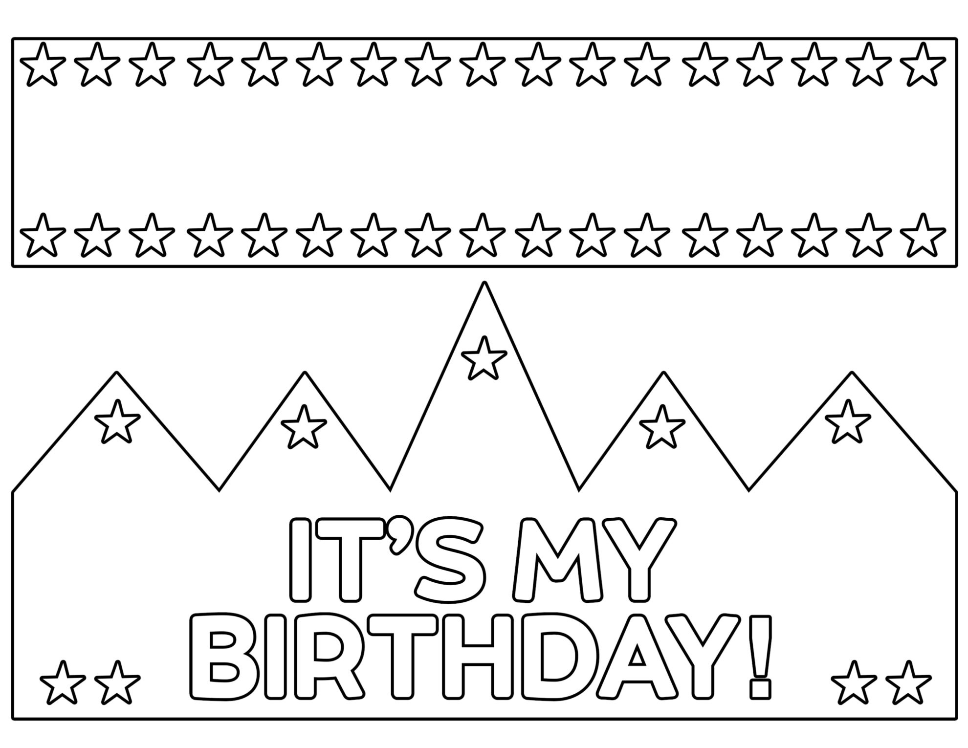 Free Printable Happy Birthday Crown - Paper Trail Design intended for Free Printable Happy Birthday Crown Printable