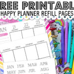 Free Printable Happy Planner Refill Pages {Classic Sized}   A Throughout Free Printable For The Happy Planner