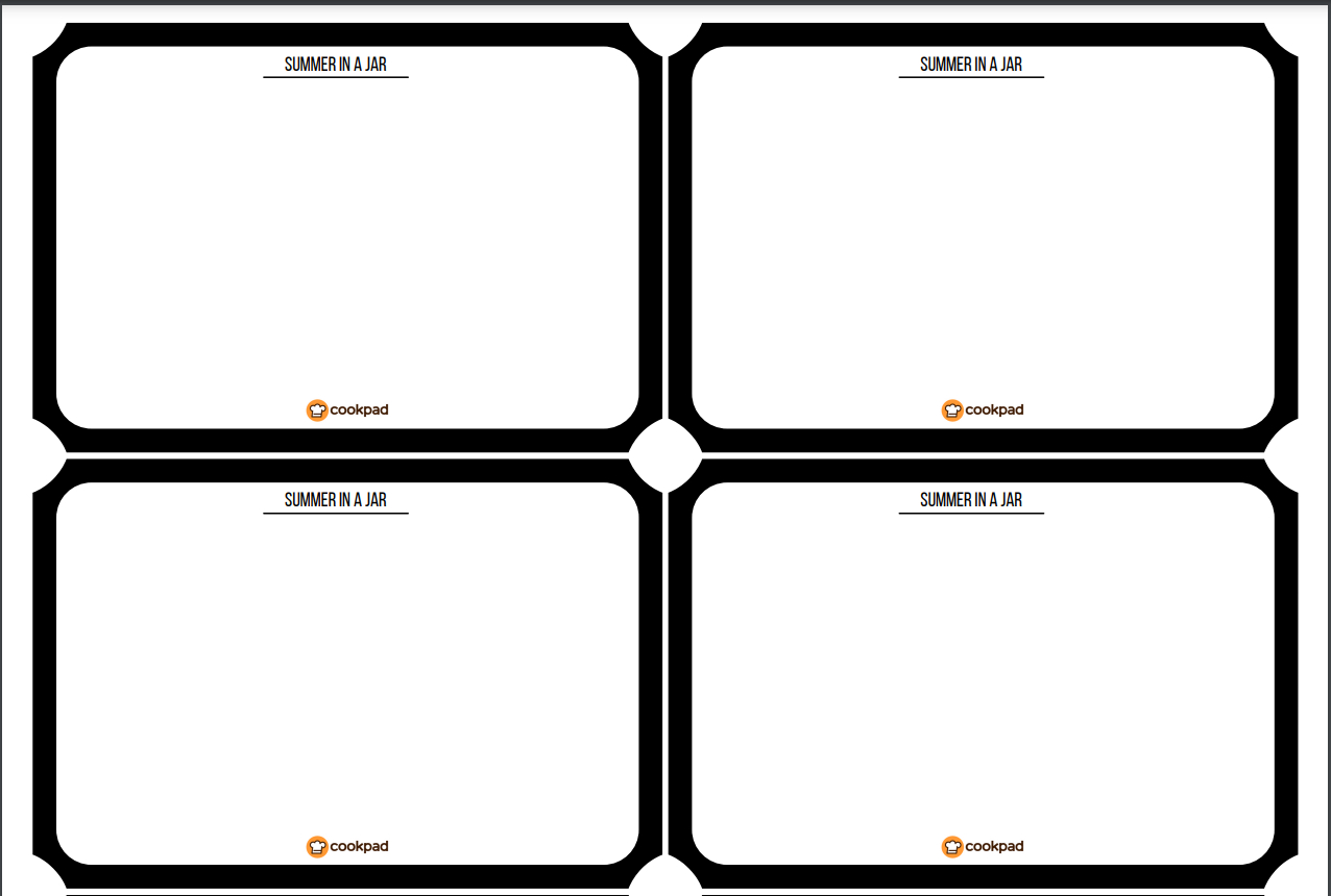 Free Printable Jam Jar Labels throughout Free Printable Jar Labels Template