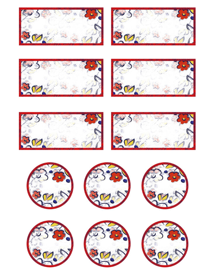 Free Printable Jar Labels Template
