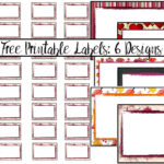 Free Printable Labels: 6 Different Designs Within Free Printable Jar Labels Template