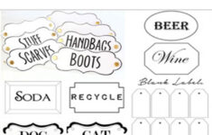 Free Printable Labels To Organize Your Stuff - In My Own Style pertaining to Printable To And From Labels