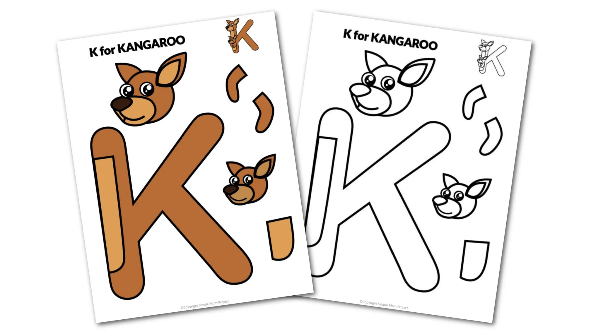 Free Printable Letter K Craft Template – Simple Mom Project throughout Free Printable Letter K Crafts