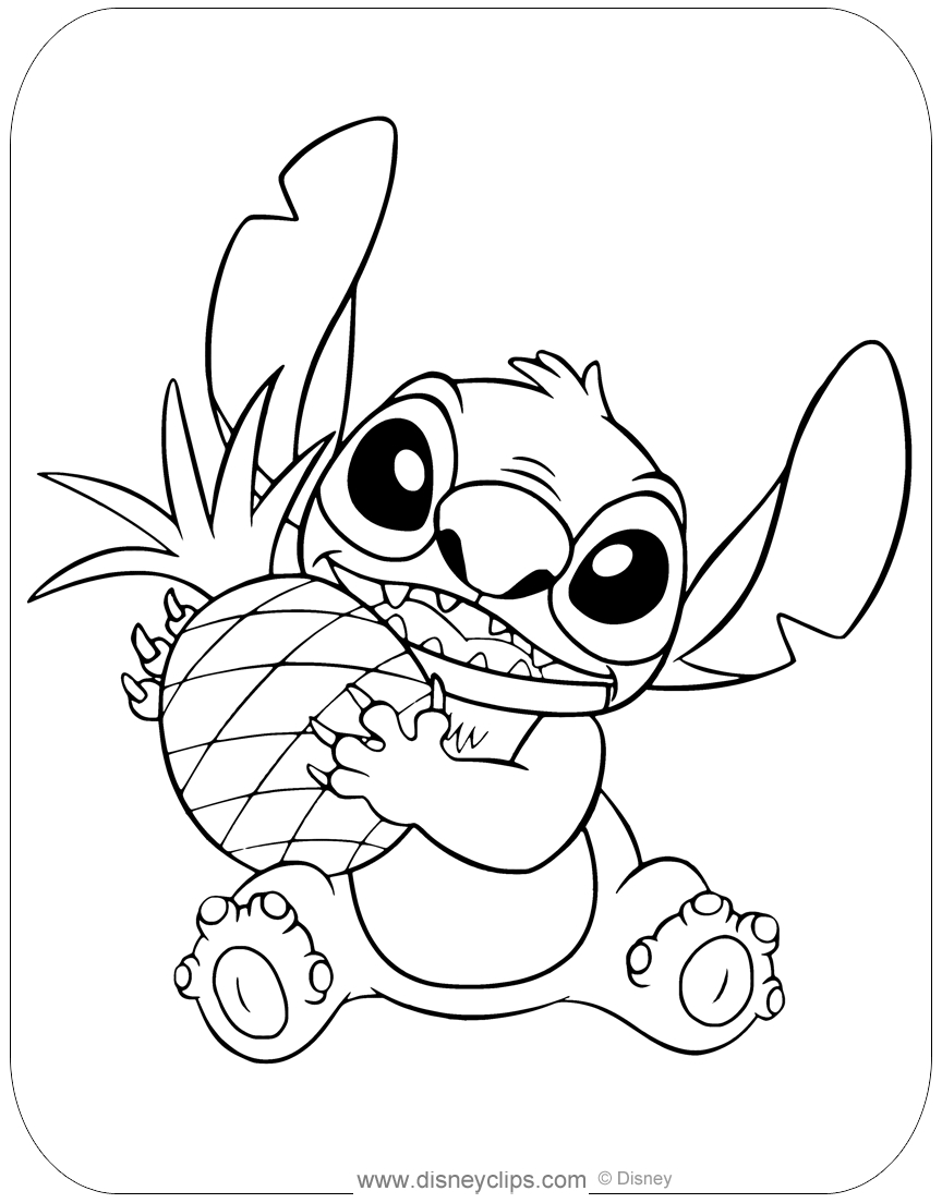 Free Printable Lilo &amp;amp; Stitch Coloring Pages | Disneyclips throughout Free Printable Lilo And Stitch Coloring Pages