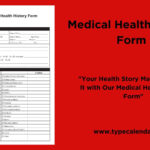 Free Printable Medical Health History Form Templates [Pdf] Example In Free Printable Medical Office Forms