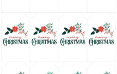 Free Printable Merry Christmas Gift Tags | Skip To My Lou for Free Printable Merry Christmas Labels